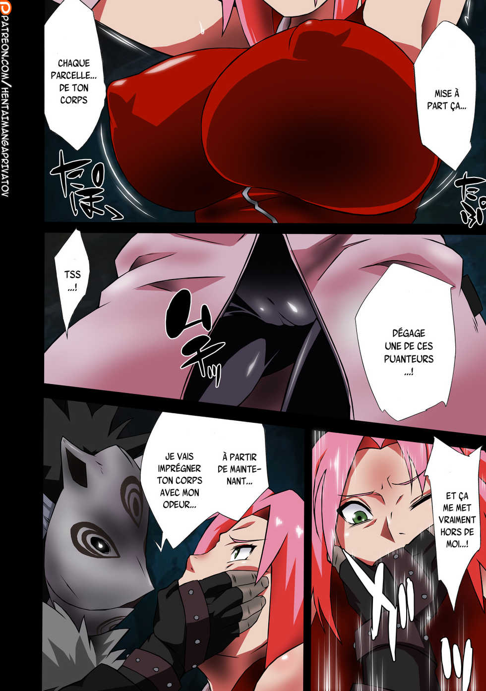 (COMIC1☆8) [Karakishi Youhei-dan Shinga (Sahara Wataru)] Saboten Nindou -Ibun- (NARUTO) [French] {SAXtrad} [Colorized] [Decensored] - Page 5