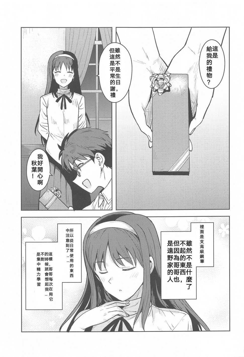 (Dai 2-Kai Ultra Summer Festa) [PLANT (Tsurui)] Akiha-sama no Present (Tsukihime) [Chinese] - Page 2