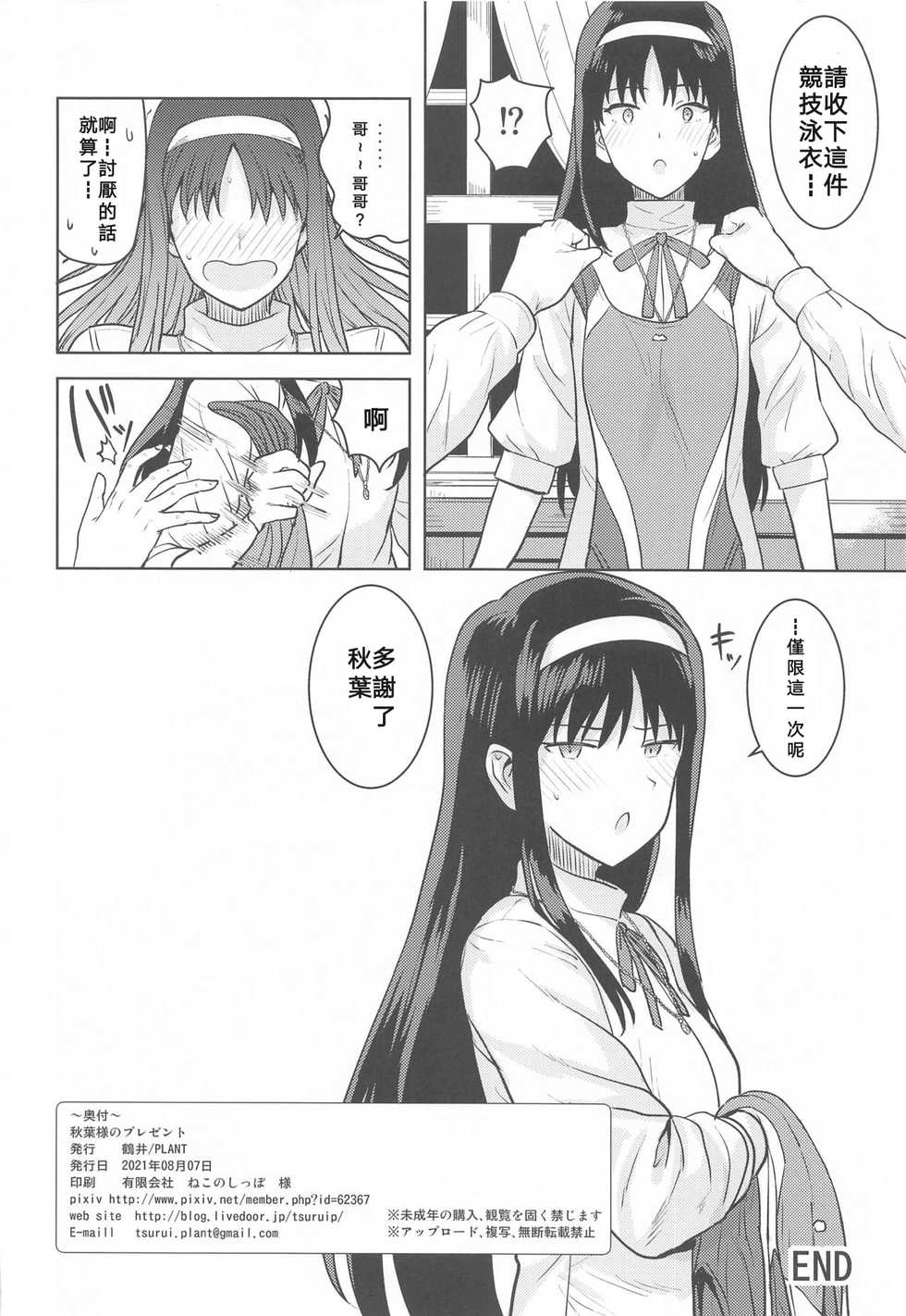 (Dai 2-Kai Ultra Summer Festa) [PLANT (Tsurui)] Akiha-sama no Present (Tsukihime) [Chinese] - Page 33