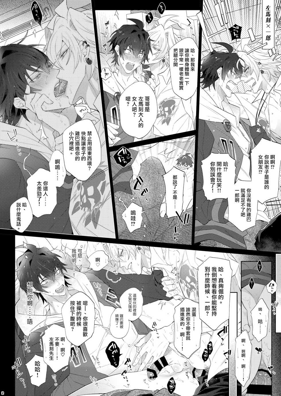(Crazy Lyric Battle 4) [Inukare (Inuyashiki)] Dochi Kano | 谁是女友 (Hypnosis Mic) [Chinese] [冒险者公会] - Page 2