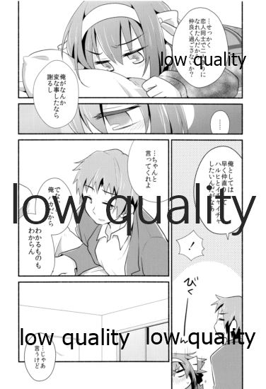 (COMIC1☆10) [Niwatoritowani (Taiki)] Ore ga dore dake Omae o suki ka. (Suzumiya Haruhi no Yuuutsu) - Page 5
