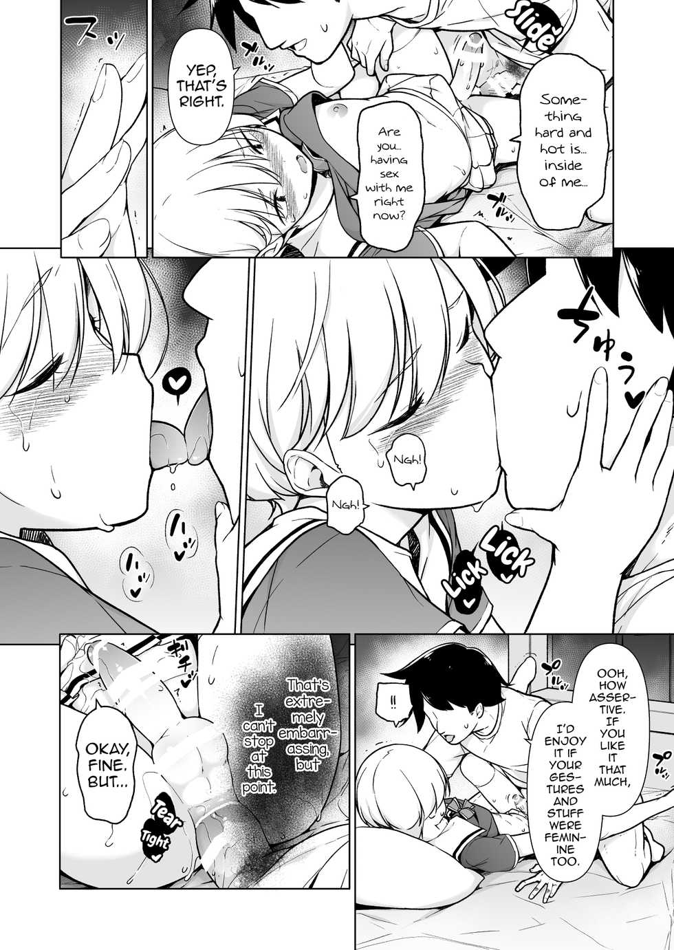 [Yuruyakatou] Onnappoi Boku to Kyou kara Ryou de Futarikiri [English] [mysterymeat3] - Page 27