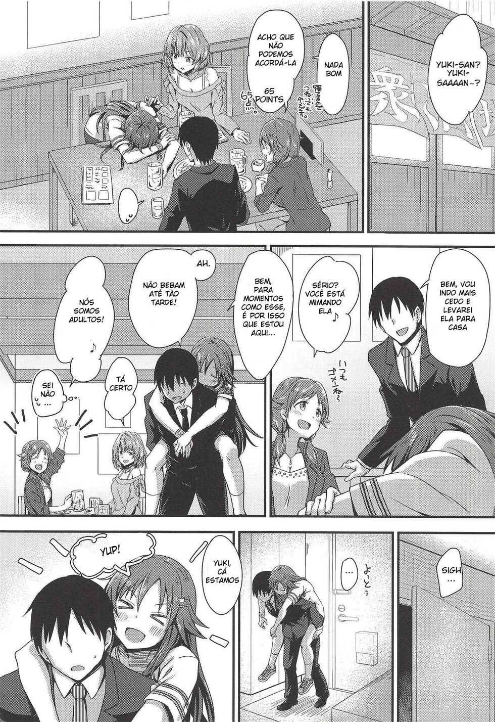 (COMIC1☆14) [Hoshiyukicha (Yukihoshi Kokoro)] Ecchi na Himekawa Yuki no Zenryoku Chance Time (THE IDOLM@STER CINDERELLA GIRLS) [Portuguese-BR] [DiegoVPR] - Page 15