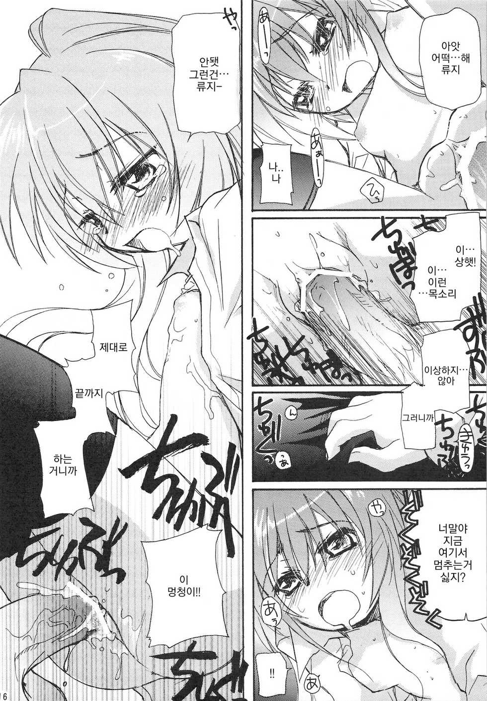 (C75) [Jyaraya (Morishima Petit)] Sono Onna, Kyoubou ni Tsuki | 그 여자, 흉폭하다 (Toradora!) [Korean] - Page 15