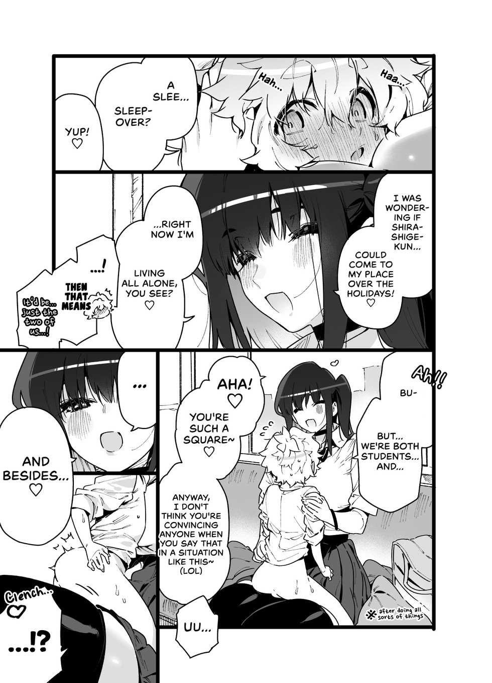 [Gyuutan Teishoku e no Koi] Classmate no Joshi Inma ni Renkyuuchuu no Otomarikai de Osowarechau Danshi no Hanashi | A Story About A Boy Being Assaulted By His Succubus Classmate During A Sleepover Over The Holidays [English] [head empty] [Digital] - Page 7