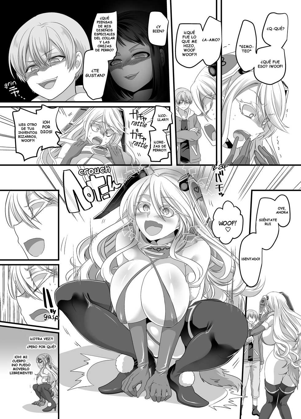 [Gozen Shichiji no Awase Kagami (Kouji, kagami0235)] Kanojo no Cosplay 2 ~Koukotsu no Mesuinu Choukyou!!~ | "Girlfriend" Cosplay 2: Euphoric Bitch Training [Spanish] - Page 13