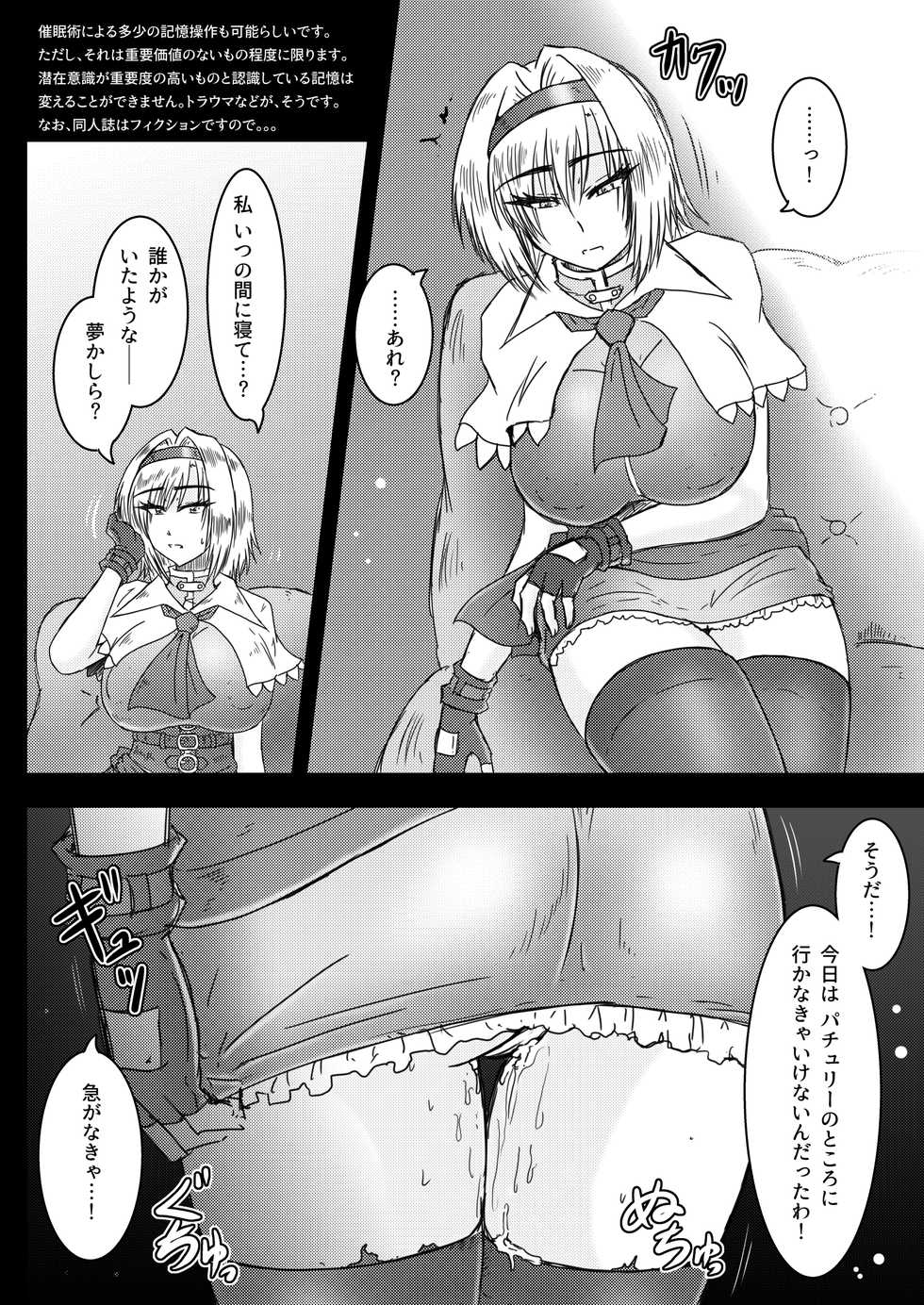 [Wagarashiya (Tasuro Kuzuha)] Saiminjutsu de Kawaru Alice (Touhou Project) [Digital] - Page 13