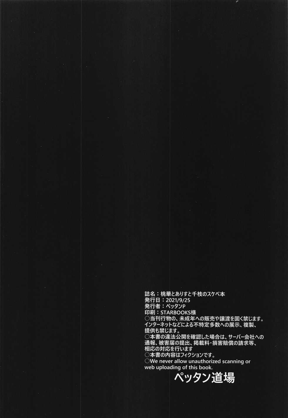 [Pettan Doujou (PettanP)] Momoka to Arisu to Chie no Sukebe Hon (THE IDOLM@STER CINDERELLA GIRLS) - Page 34