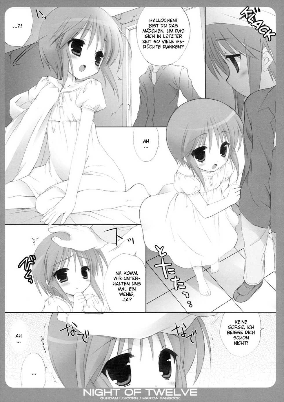 (C75) [Dragon Kitchen (Kanibasami, Sasorigatame)] NIGHT OF TWELVE (Mobile Suit Gundam Unicorn) [German] [Chiki Yuetsu] - Page 5
