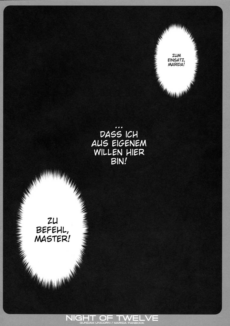 (C75) [Dragon Kitchen (Kanibasami, Sasorigatame)] NIGHT OF TWELVE (Mobile Suit Gundam Unicorn) [German] [Chiki Yuetsu] - Page 19
