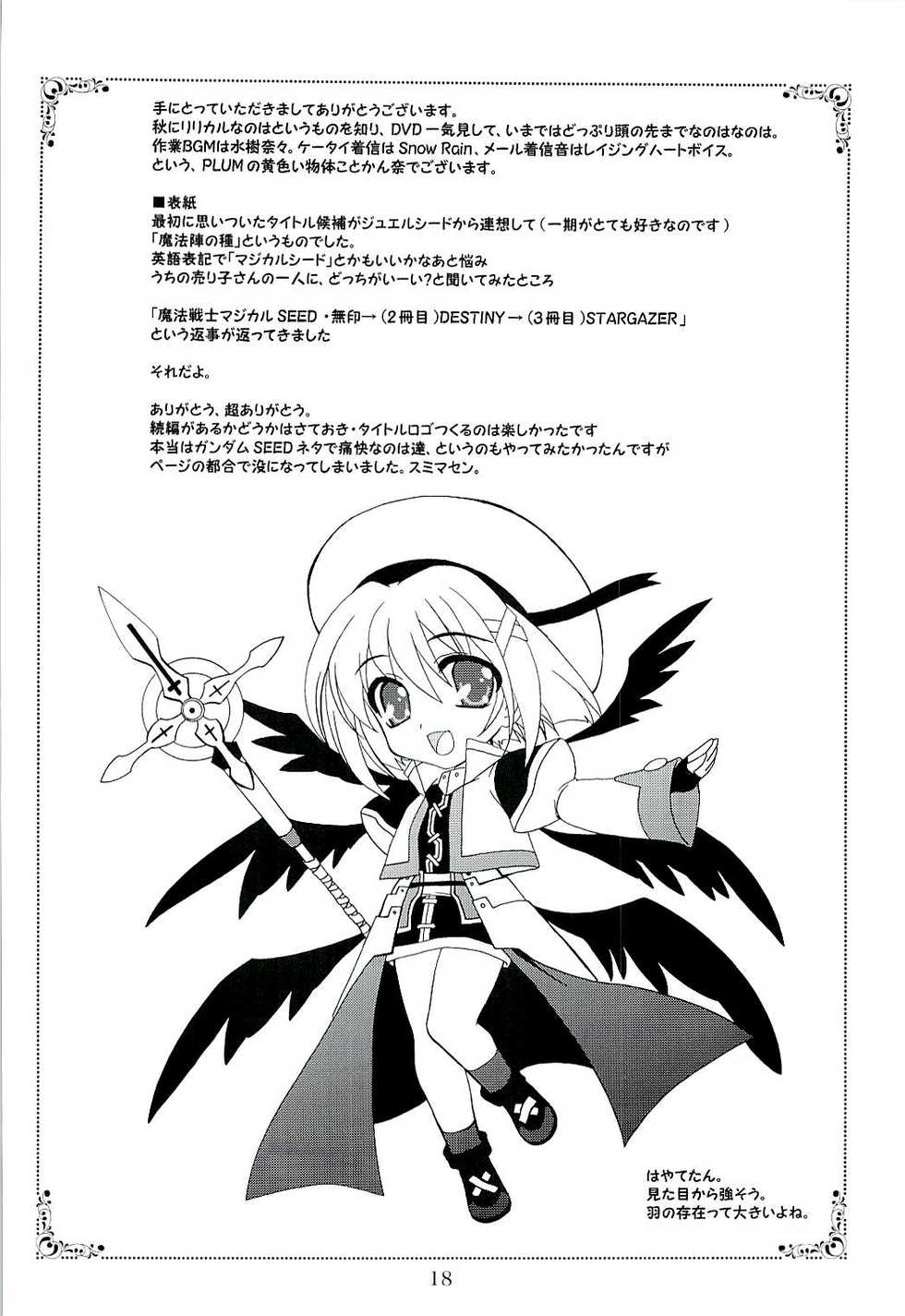 (C71) [PLUM (Kanna)] Magical SEED (Mahou Shoujo Lyrical Nanoha) - Page 17