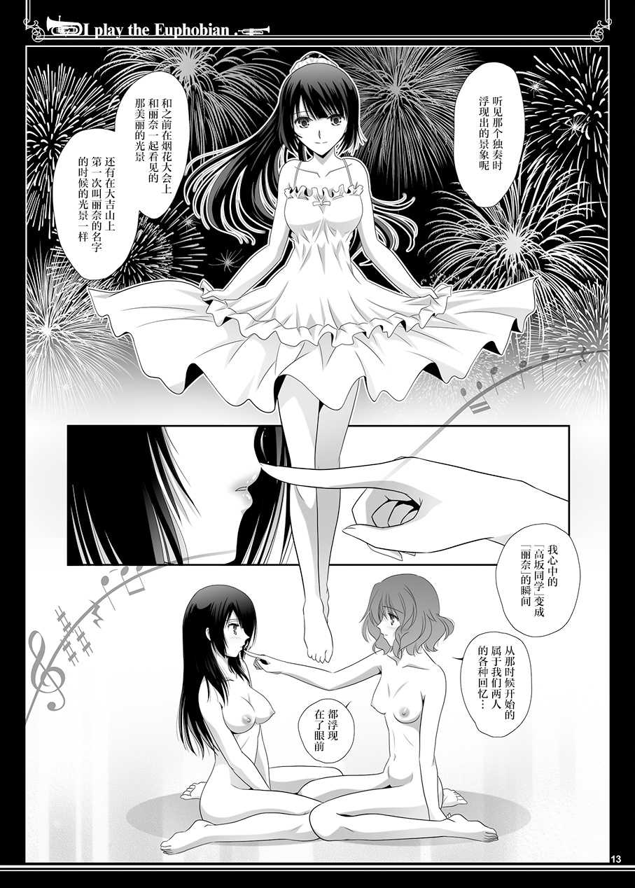 [Bijutsubu (Shiduki Michiru)] Euphobian no Hibiki Duo - Euphobian will resound. (Hibike! Euphonium) [Chinese] [透明声彩汉化组] [Digital] - Page 13