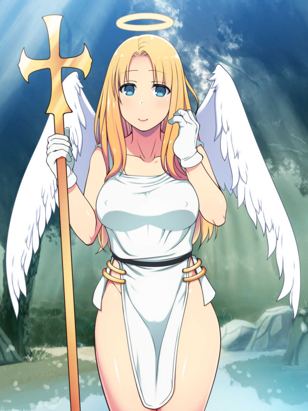 [Ofuro Souji ni Pikarin] Angel, Yami Zokusei Chinpo de Nakadashi sarete Datenshi ni (Densetsu no Ogre Battle) - Page 15