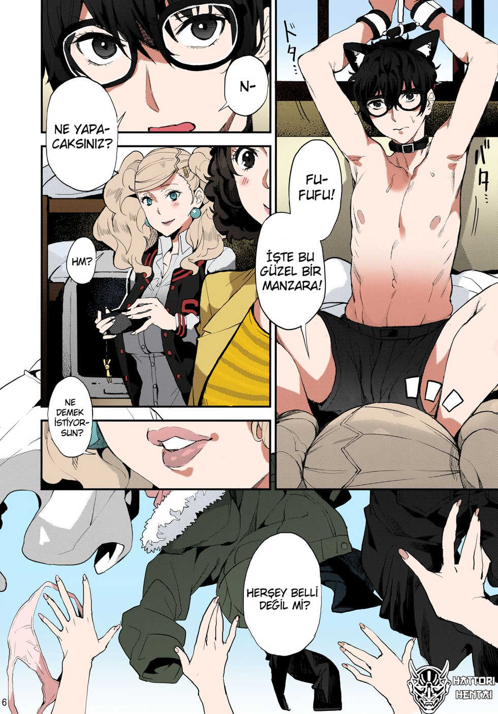 (C96) [Oppai Baibai (Azukiko)] Hattoubun no Persona (Persona 5) [Turkish] [Hattori Hentai] [Colorized] - Page 7