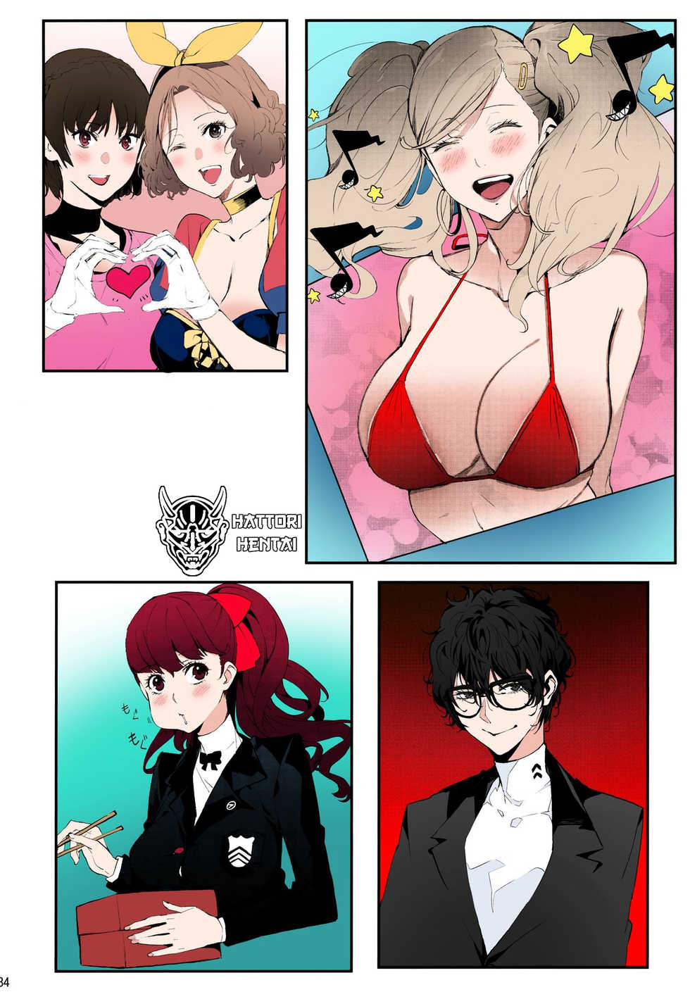 (C96) [Oppai Baibai (Azukiko)] Hattoubun no Persona (Persona 5) [Turkish] [Hattori Hentai] [Colorized] - Page 35