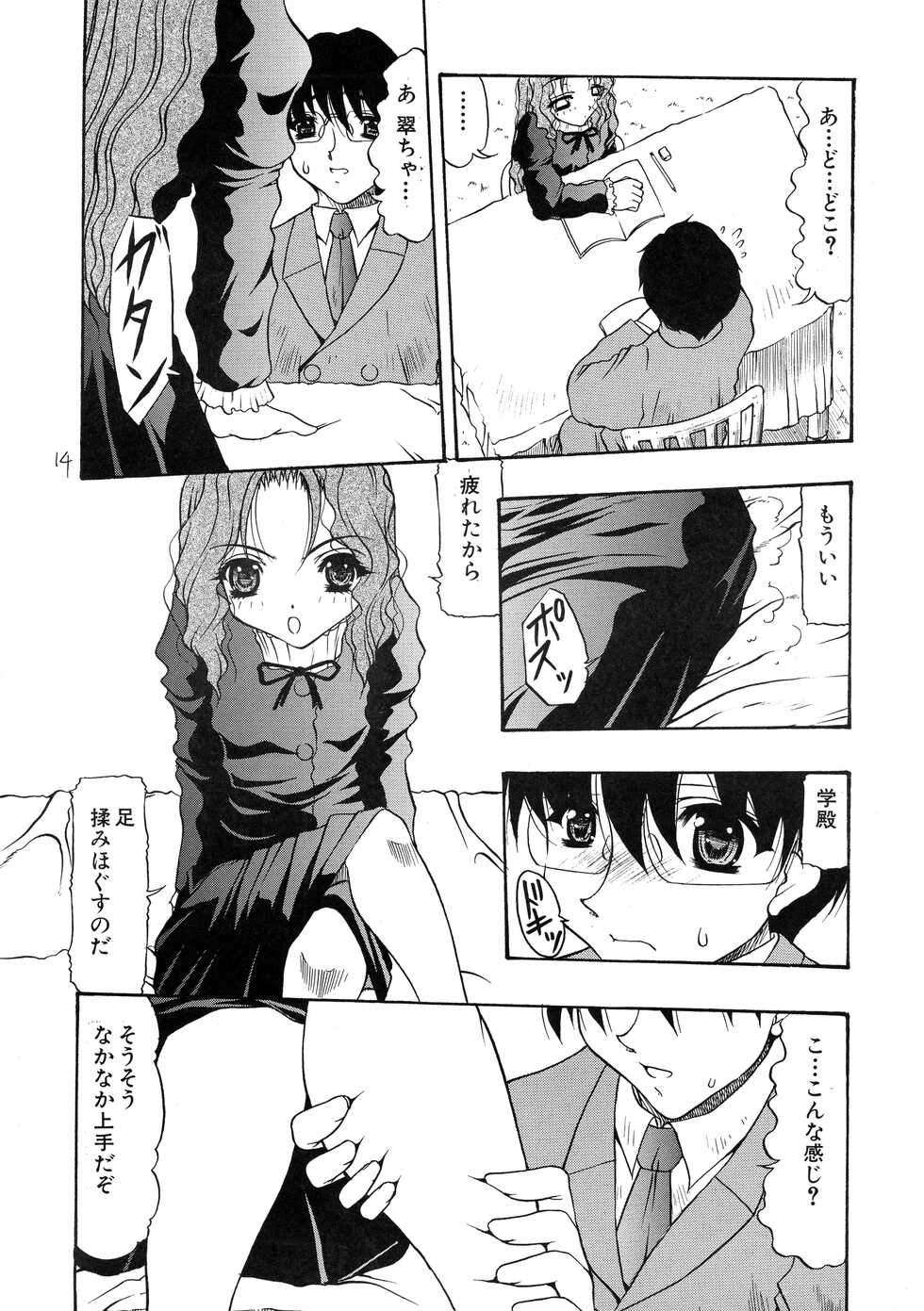 (C64) [Acid Noel (Mitsuki Rintarou)] ...for the NOISE MAKER (Shijou Saikyou no Deshi Ken'ichi) - Page 13