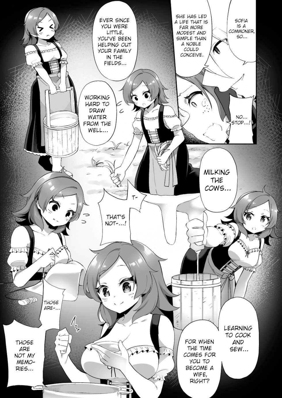 [Amuai Okashi Seisakusho (Kanmuri)] Kuni de Ichiban no Kizoku ga Noumin Musume ni Kaihen Sarechau Ohanashi | The Story of How the Country’s Topmost Aristocrat Was Transformed Into a Peasant Girl [English] [ChoriScans] - Page 8