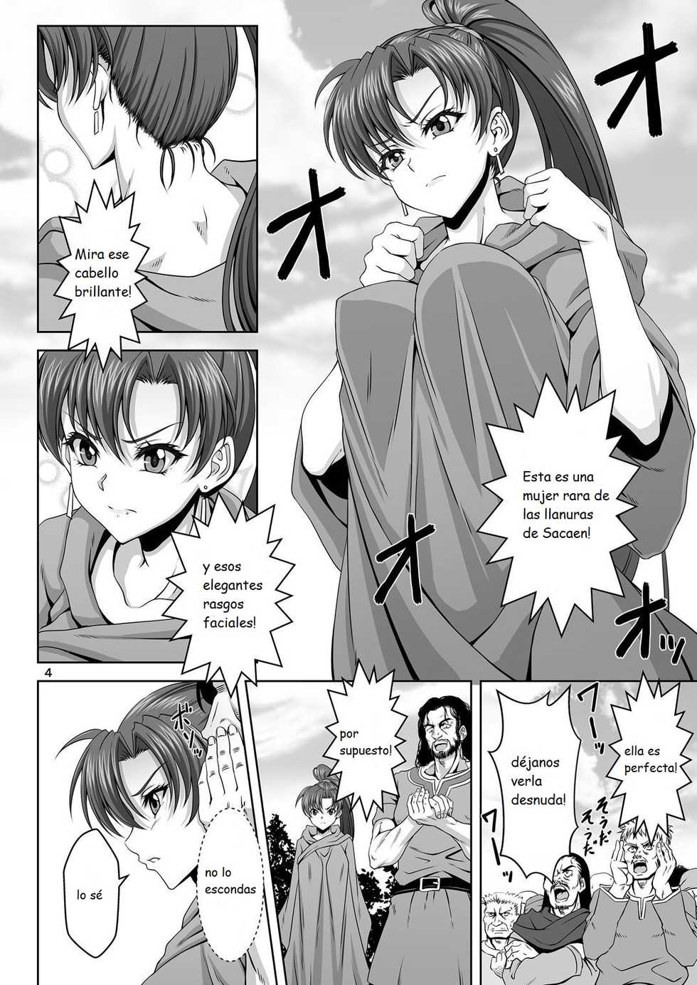 (C91) [CLOCK (Maeguchi Syunzou)] Bern no Dorei Shijou (Fire Emblem: The Blazing Blade) [Spanish] [Kanaru] - Page 3