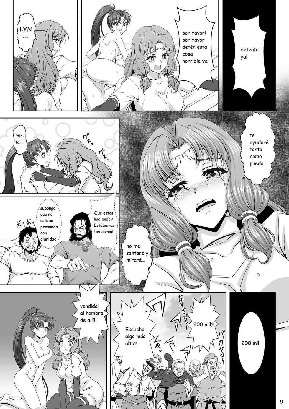 (C91) [CLOCK (Maeguchi Syunzou)] Bern no Dorei Shijou (Fire Emblem: The Blazing Blade) [Spanish] [Kanaru] - Page 8
