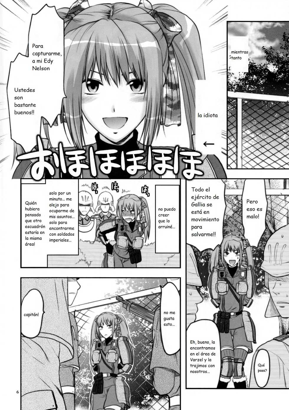 (C77) [Lv.X+ (Yuzuki N Dash)] Senjou no Tsundere Buntaichou | The Tsundere Squad Commander of the Battlefield (Valkyria Chronicles) [Spanish] [Kanaru] - Page 6