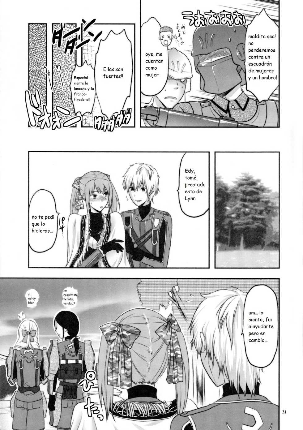 (C77) [Lv.X+ (Yuzuki N Dash)] Senjou no Tsundere Buntaichou | The Tsundere Squad Commander of the Battlefield (Valkyria Chronicles) [Spanish] [Kanaru] - Page 31