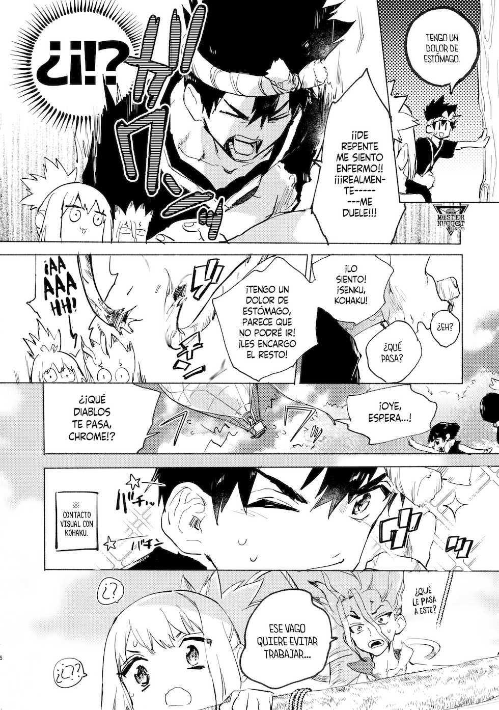 (The ROCK 2) [tcnc (Serizawa Nae)] Sekki Sekai de Mabushii Natsu (Dr. STONE) [Spanish] [Mister Nugget] - Page 8