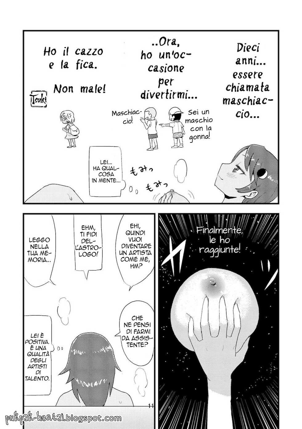 [Omochibako no Text Log (Omochibako, Borusen)] Tsuki o Hamu Suppon | Se Lui Fosse Al Suo Posto [Italian] [PukPak] [Decensored] [Digital] - Page 13