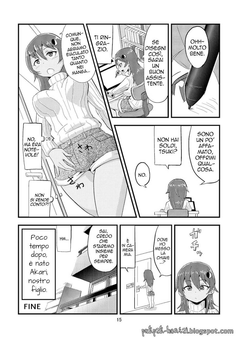 [Omochibako no Text Log (Omochibako, Borusen)] Tsuki o Hamu Suppon | Se Lui Fosse Al Suo Posto [Italian] [PukPak] [Decensored] [Digital] - Page 17