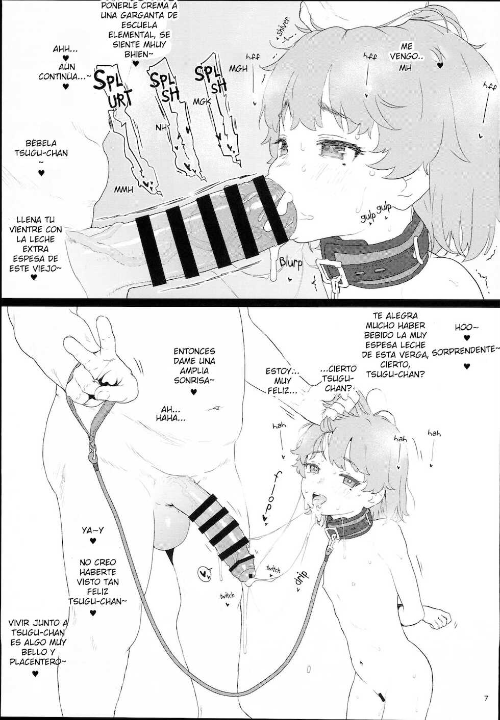 (C95) [2nd color (Typehatena)] Tsugu-chan ga Kowareru made Asonda yo | Buena niña excelente trabajo Tsugu-chan (Hatoba Tsugu) [Spanish] [Kaede Fansub] - Page 7