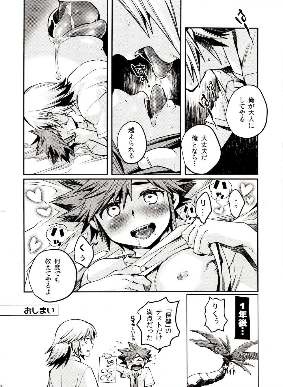 (C97) [Karasuma Pink Higashiiru (Karasuma Pink)] Across the Borderline (Kingdom Hearts) - Page 26