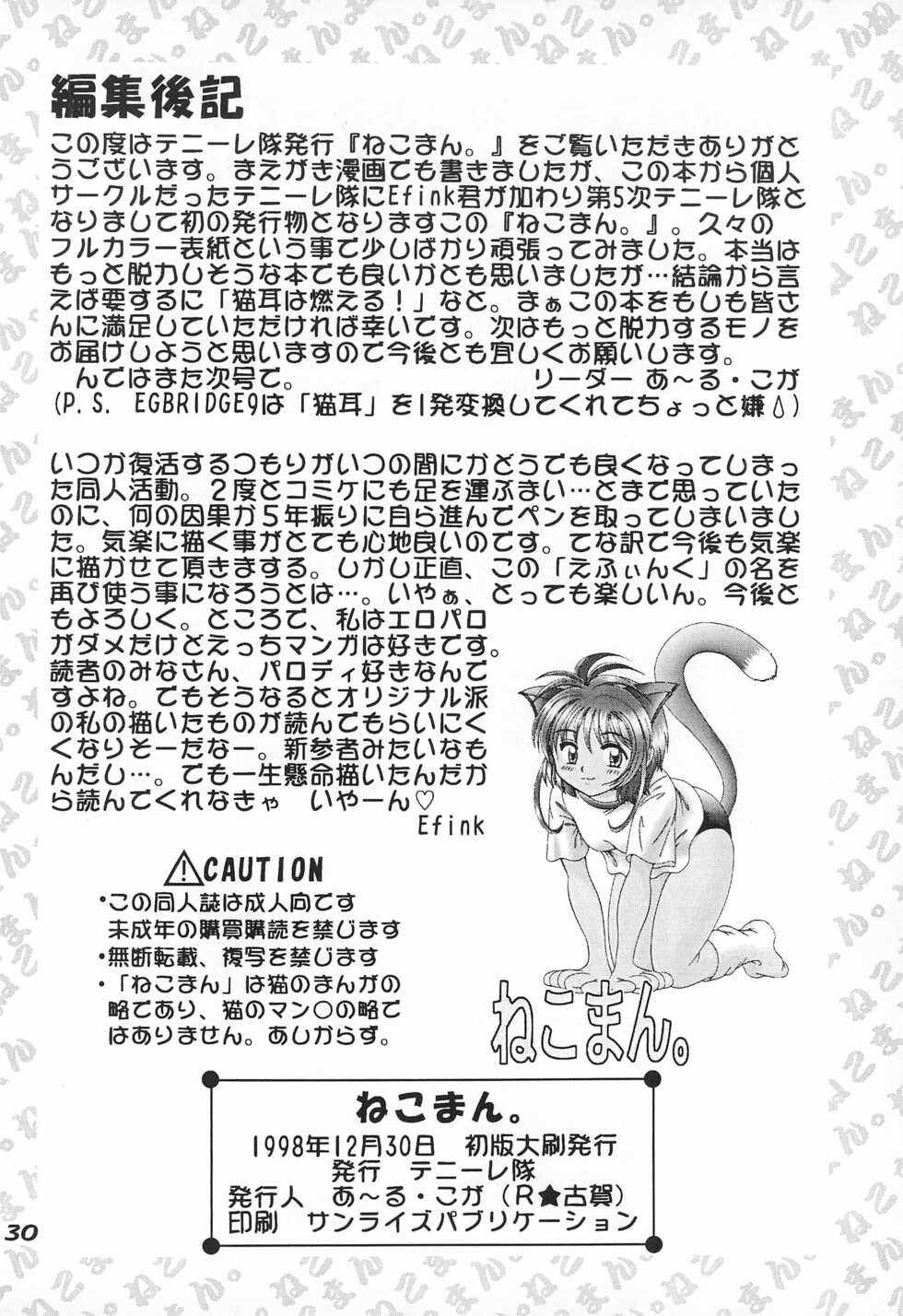 (C55) [Tenny Le Tai (R-Koga)] Nekoman. - Page 30