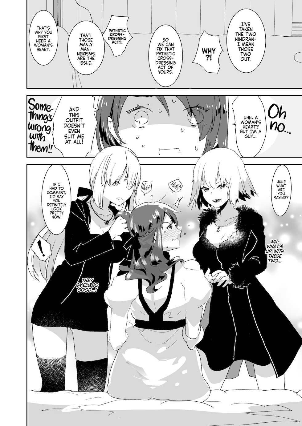 [Aimaitei (Aimaitei Umami)] Futanari Alter-tachi ni Josou Shita Ore ga Okasareru Hanashi | Crossdressing and Getting Fucked by Futanari Alters to Learn the Pleasures of Being a Woman (Fate/Grand Order) [English] {2d-market.com} [Decensored] [Digital] - Page 5