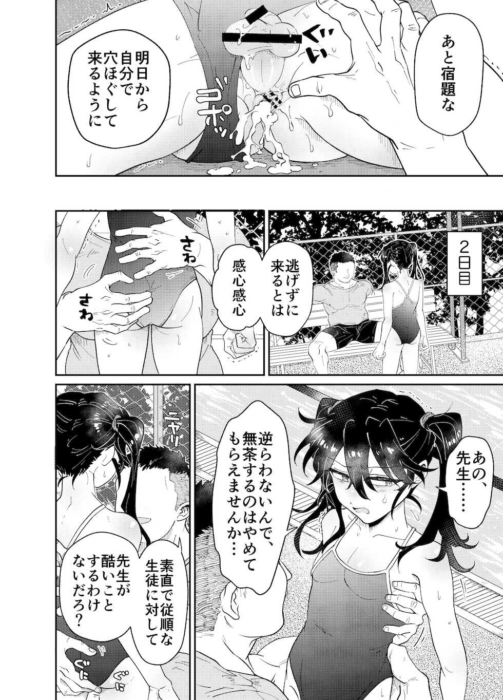 [blue lung] Namaiki Oshiego ni Sukumizu Kisete Kobetsusei Shidou! - Page 12