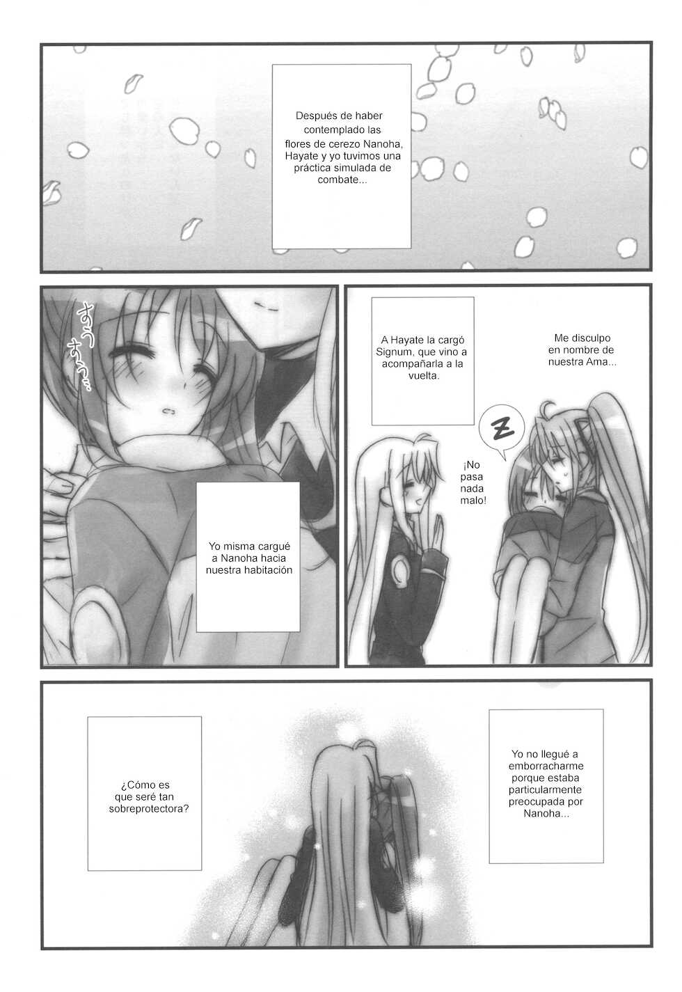 (Lyrical Magical 27) [Ameiro (Nanashiki)] Yoidore (Mahou Shoujo Lyrical Nanoha) [Spanish] [Nekomi Fans] - Page 4