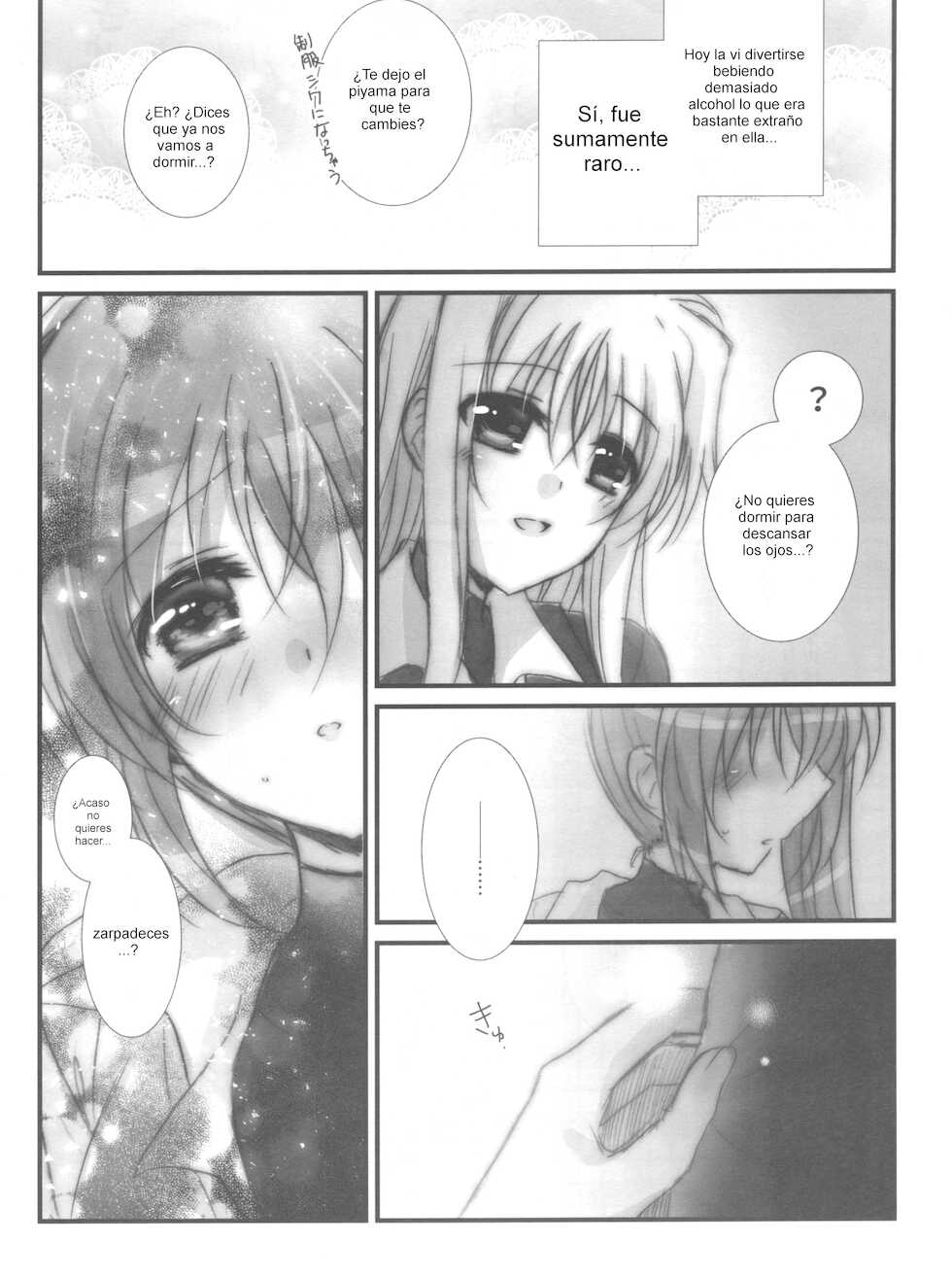 (Lyrical Magical 27) [Ameiro (Nanashiki)] Yoidore (Mahou Shoujo Lyrical Nanoha) [Spanish] [Nekomi Fans] - Page 7