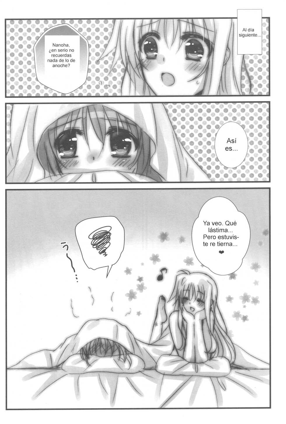 (Lyrical Magical 27) [Ameiro (Nanashiki)] Yoidore (Mahou Shoujo Lyrical Nanoha) [Spanish] [Nekomi Fans] - Page 13