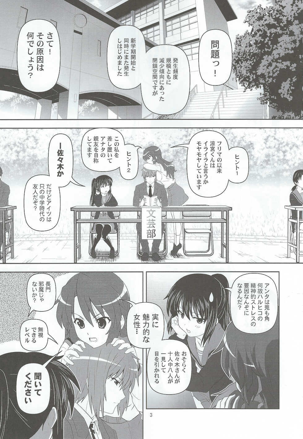 (C83) [Credit (Akikan)] Divided by Kyonko (Suzumiya Haruhi no Yuuutsu) - Page 2