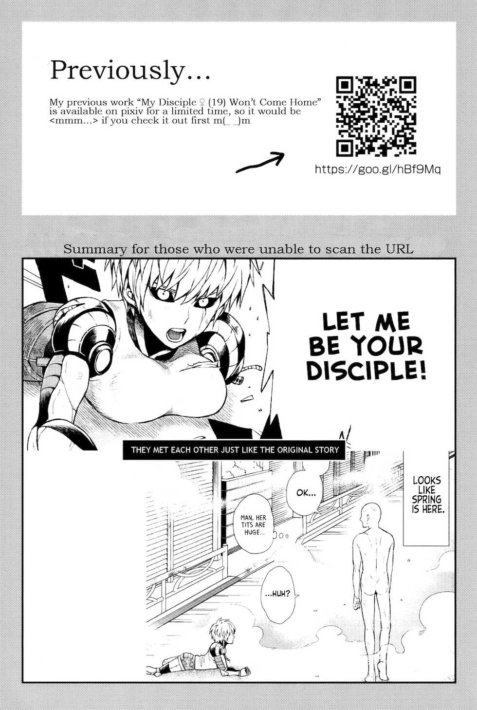 (ONE→HUNDRED 5) [TK-Brand (Nagi Mayuko)] Uchi no Deshi ♀ (19) Yome Sugite Ikiru no ga Tsurai (One Punch Man) [English] [Project Valvrein] - Page 3