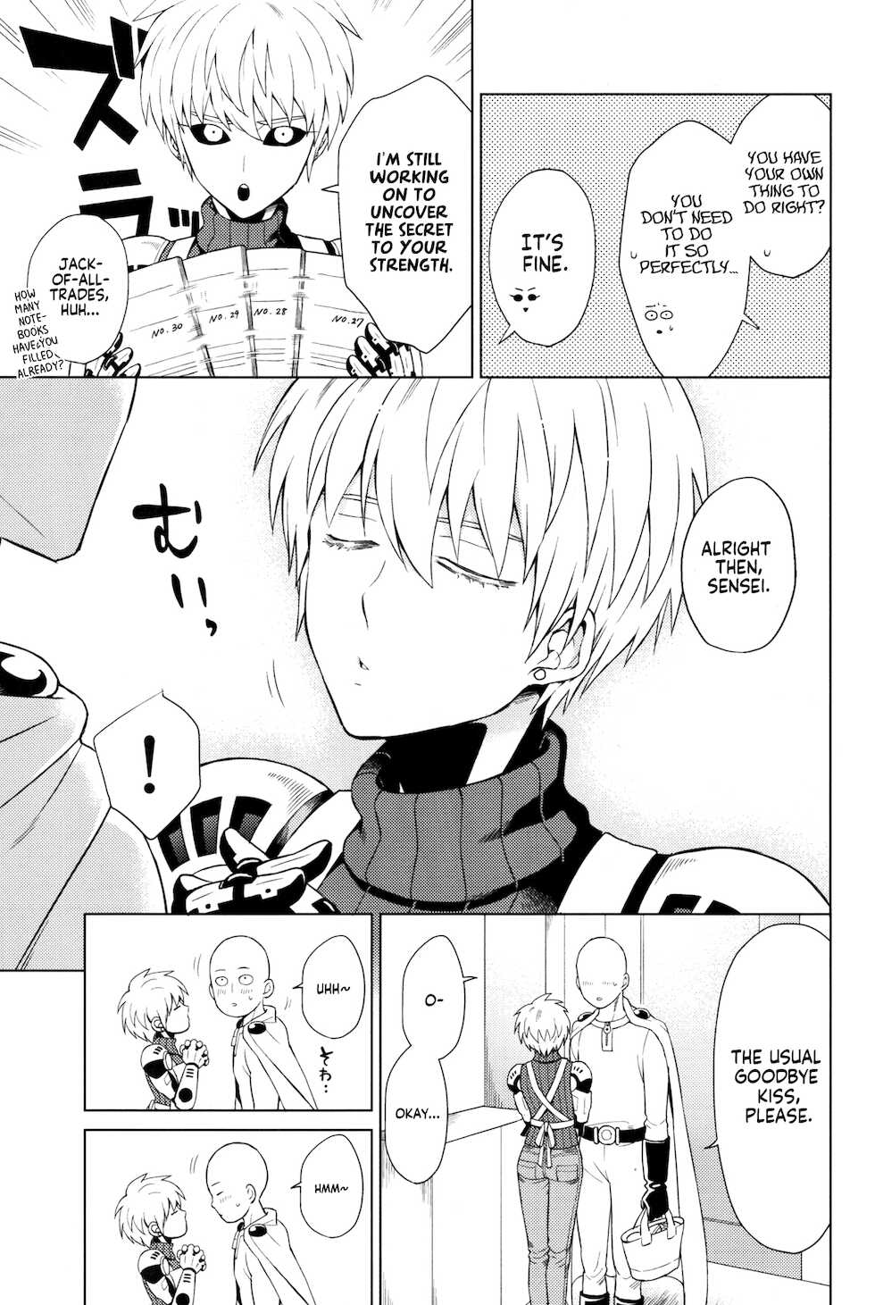 (ONE→HUNDRED 5) [TK-Brand (Nagi Mayuko)] Uchi no Deshi ♀ (19) Yome Sugite Ikiru no ga Tsurai (One Punch Man) [English] [Project Valvrein] - Page 7