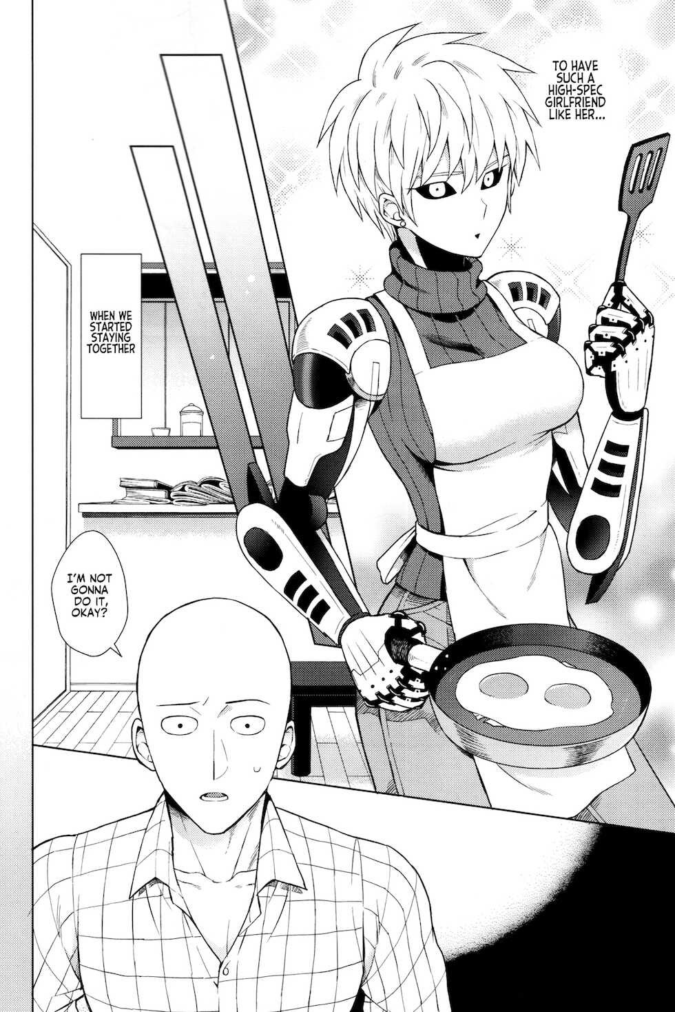 (ONE→HUNDRED 5) [TK-Brand (Nagi Mayuko)] Uchi no Deshi ♀ (19) Yome Sugite Ikiru no ga Tsurai (One Punch Man) [English] [Project Valvrein] - Page 10