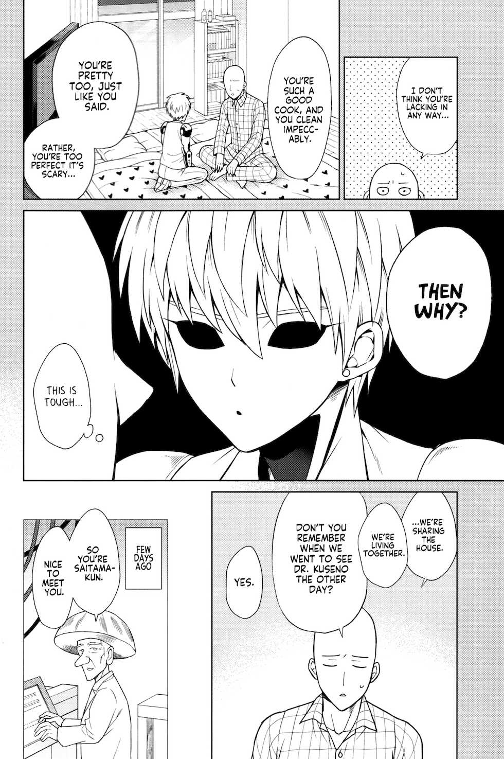 (ONE→HUNDRED 5) [TK-Brand (Nagi Mayuko)] Uchi no Deshi ♀ (19) Yome Sugite Ikiru no ga Tsurai (One Punch Man) [English] [Project Valvrein] - Page 12