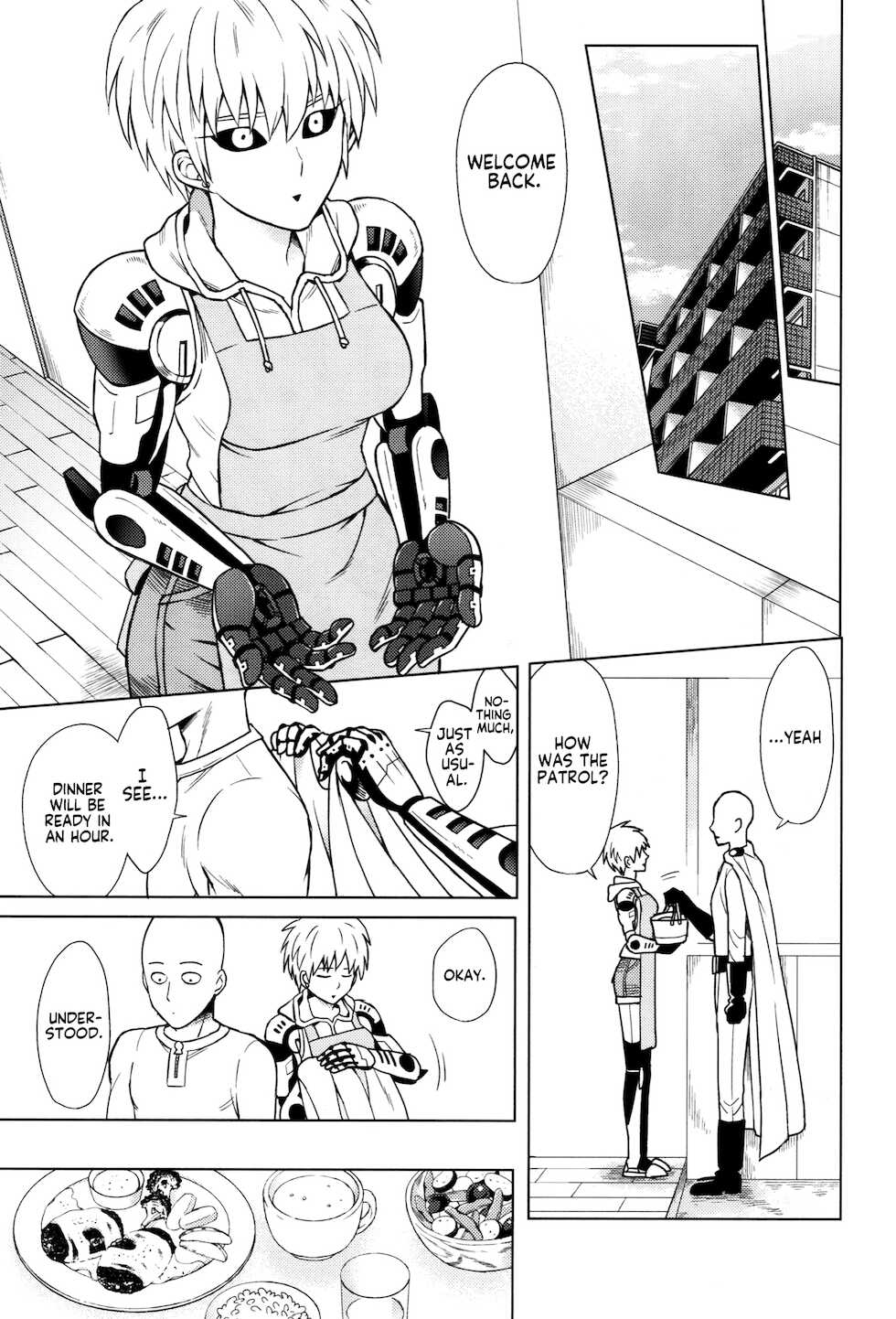 (ONE→HUNDRED 5) [TK-Brand (Nagi Mayuko)] Uchi no Deshi ♀ (19) Yome Sugite Ikiru no ga Tsurai (One Punch Man) [English] [Project Valvrein] - Page 19