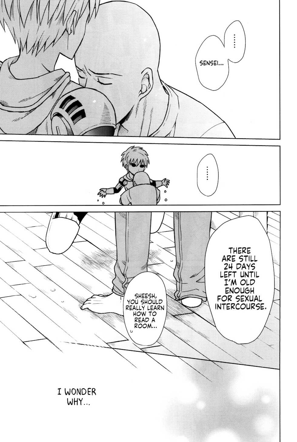 (ONE→HUNDRED 5) [TK-Brand (Nagi Mayuko)] Uchi no Deshi ♀ (19) Yome Sugite Ikiru no ga Tsurai (One Punch Man) [English] [Project Valvrein] - Page 23