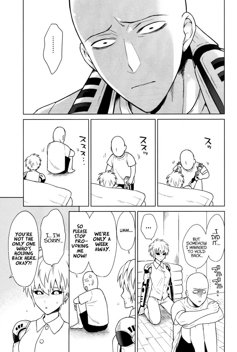 (ONE→HUNDRED 5) [TK-Brand (Nagi Mayuko)] Uchi no Deshi ♀ (19) Yome Sugite Ikiru no ga Tsurai (One Punch Man) [English] [Project Valvrein] - Page 33