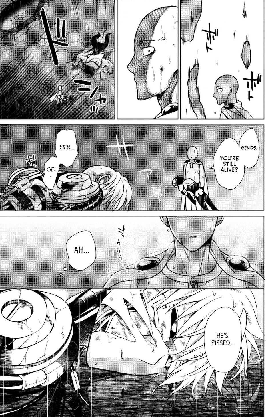 (ONE→HUNDRED 5) [TK-Brand (Nagi Mayuko)] Uchi no Deshi ♀ (19) Yome Sugite Ikiru no ga Tsurai (One Punch Man) [English] [Project Valvrein] - Page 37