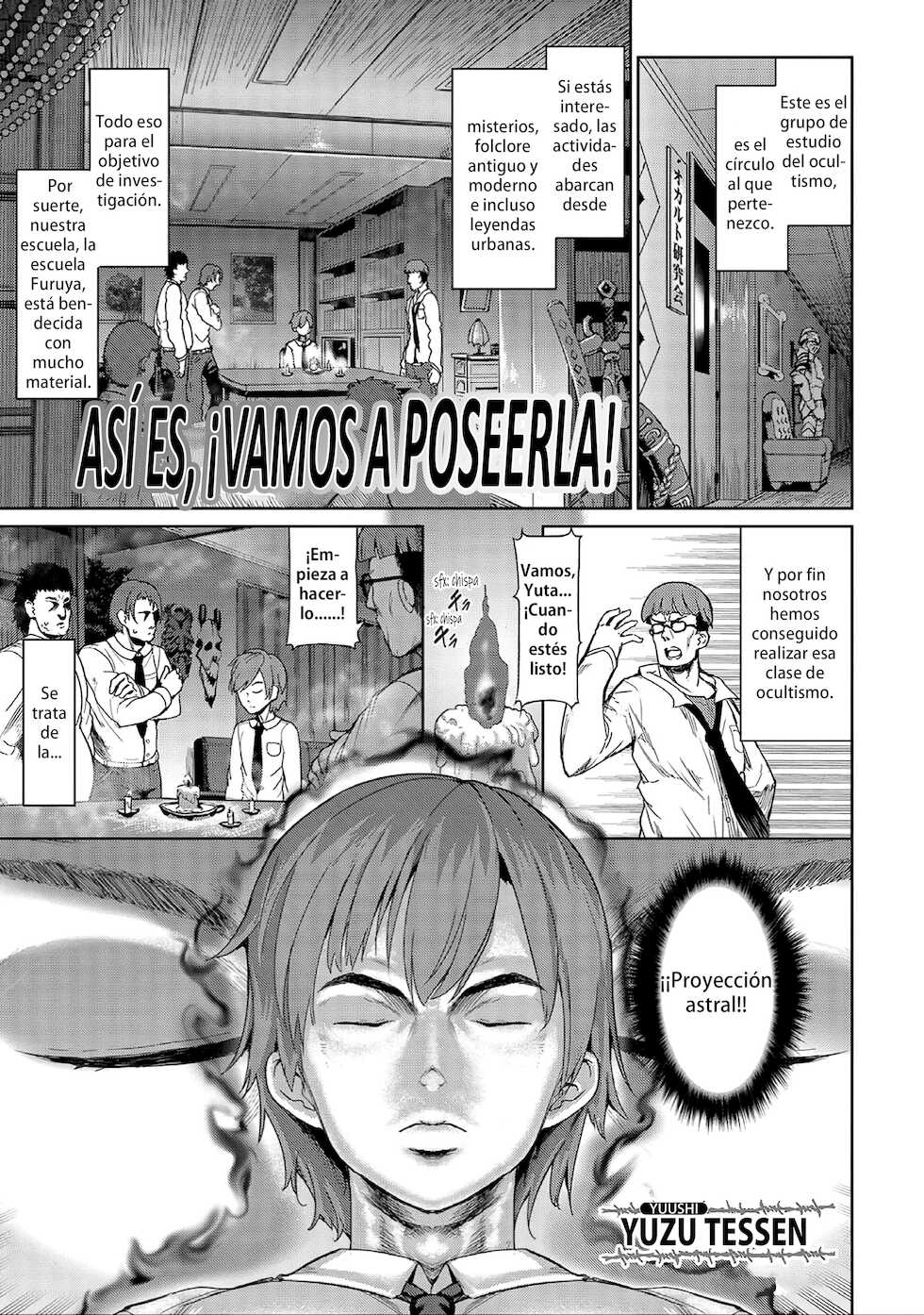 [Yuushi Tessen] Souda Hyoui Shiyou! | Así es, ¡vamos a poseerla! (Nyotaika Naburi!!) [Spanish] [Hentai TSF] [Decensored] [Digital] - Page 1