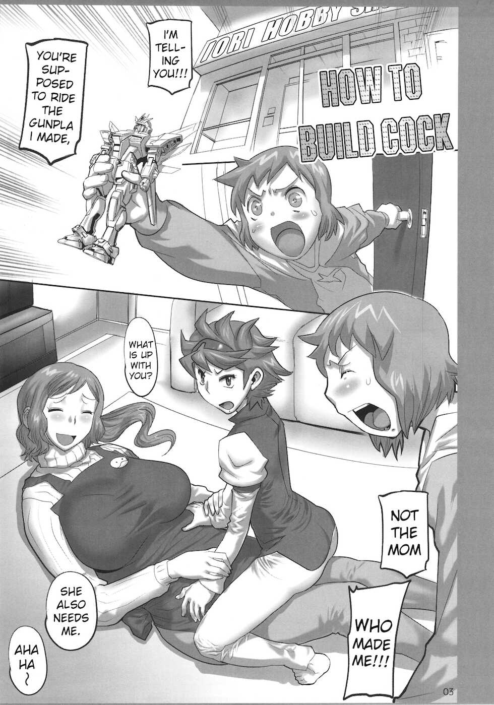 (COMIC1☆8) [Heisei Chachamaru Dou (N.O. Chachamaru)] How To Build Cock (Gundam Build Fighters) [Amoskandy + HentaiEyeBR] - Page 2