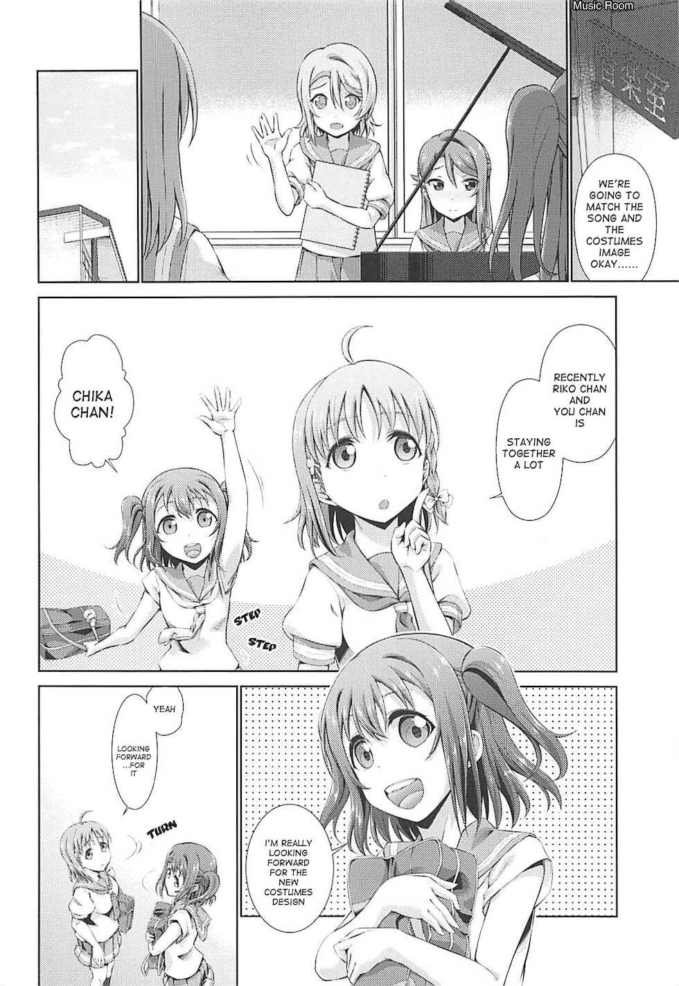 (C94) [Doku Tonkotsu Niku Dorei (Tanohito)] Chika-chan ni mo Naisho no Himitsu 2 (Love Live! Sunshine!!) [English] - Page 3