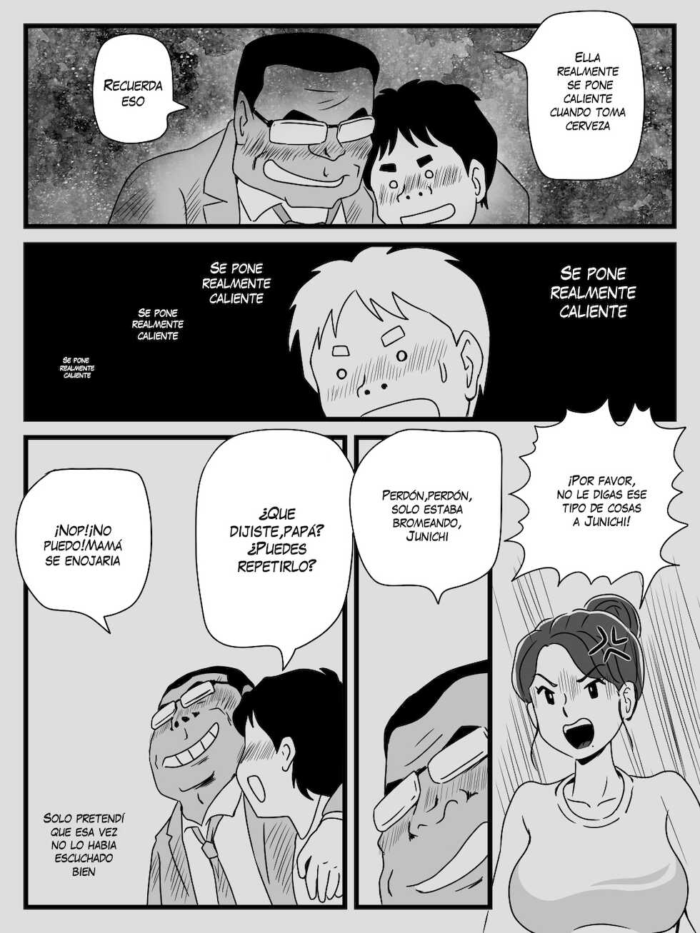 [Momoziri Hustle Dou] Beer o Nomu to Inran ni Naru Kaa-san to Yareta Hanashi [Spanish] (VarKatzas666) - Page 12