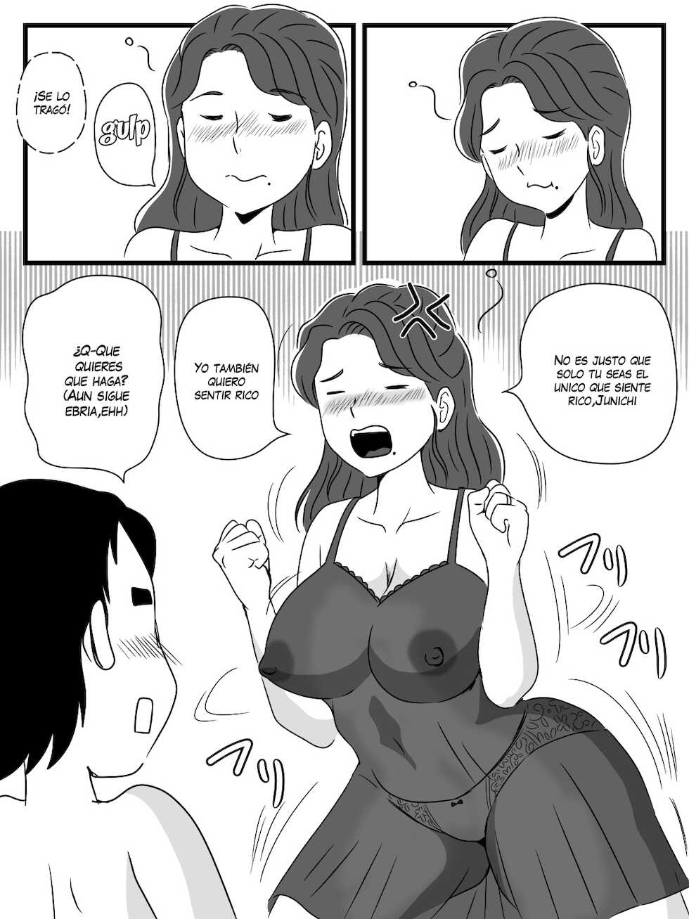 [Momoziri Hustle Dou] Beer o Nomu to Inran ni Naru Kaa-san to Yareta Hanashi [Spanish] (VarKatzas666) - Page 26